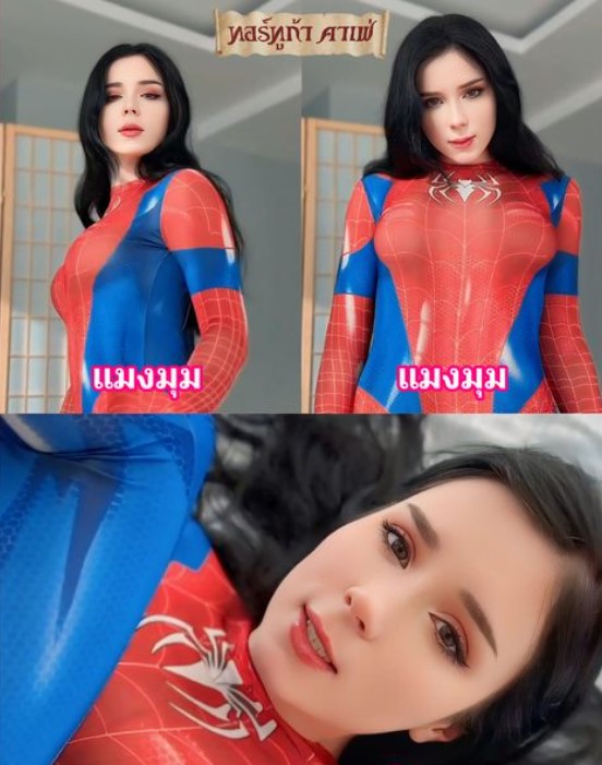 แมงมุมขยุ้มควย Sweetie fox passionate spider woman vs black spider girl!