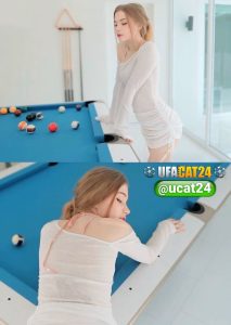 >แรกๆก็แทงพูลล่ะ Diana Rider gets her tight pussy pounded on the pool table while her man's away