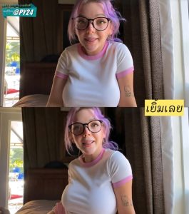 >สาวแว่นเด็กเนิร์ดต้องเจอดี Goth Big Step Sister vs Horny Little Perv - Charli O